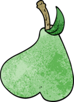 cartoon doodle healthy pear png