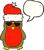 dragen komisk bok Tal bubbla tecknad serie Häftigt jul robin png