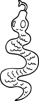 linje teckning tecknad serie grön orm png