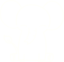 desenho de elefante com giz png