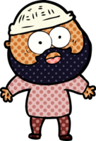 homme barbu de dessin animé png