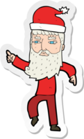 sticker van een tekenfilm van de kerstman png