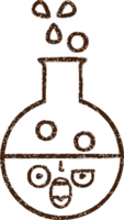 Science Experiment Charcoal Drawing png