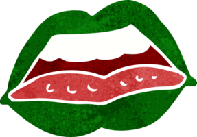 desenho animado sexy dia das Bruxas lábios símbolo png