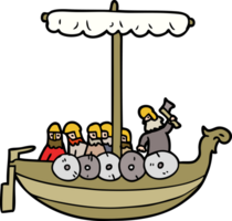 dessin animé vikings naviguant png