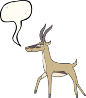 drawn speech bubble cartoon gazelle png