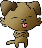 cartoon dog sticking out tongue png