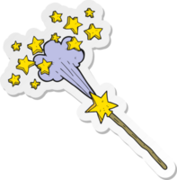 sticker of a cartoon magic wand png