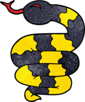 cartoon doodle snake png