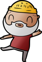 cartoon bearded man png