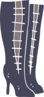 platt Färg illustration av hög stövlar png