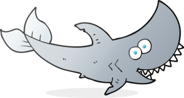 tiré dessin animé requin png