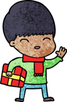 niño feliz de dibujos animados png