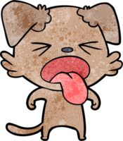 cartoon disgusted dog png