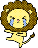 cartoon crying lion png