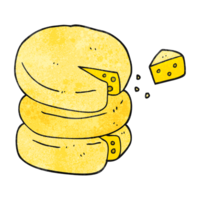 texturizado dibujos animados queso rueda png