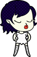 linda chica vampiro de dibujos animados png