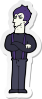 sticker of a cartoon vampire png