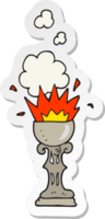 sticker of a cartoon magic goblet png