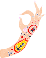 cartone animato tatuaggio braccio png