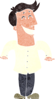 cartoon man shrugging shoulders png