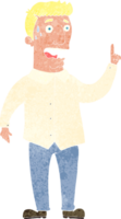 Cartoon gestresster Mann png