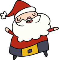 cartone animato illustrazione kawaii di Santa Claus png