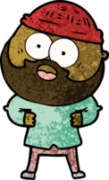 hombre barbudo de dibujos animados png