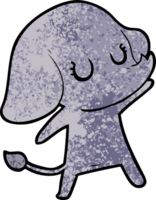 éléphant de dessin animé mignon png