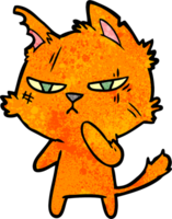 harte Cartoon-Katze png