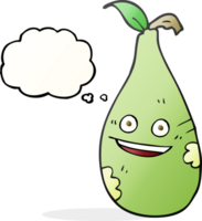 drawn thought bubble cartoon pear png