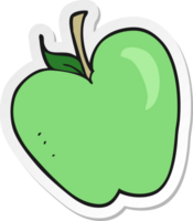 Aufkleber eines Cartoon-Apfels png