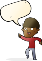 cartoon happy man with speech bubble png