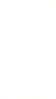 Kreidezeichnung mit Eiskaffee png