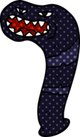 sanguessuga de monstro de doodle de desenho animado png