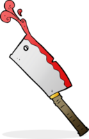 cuchillo de carnicero de dibujos animados png