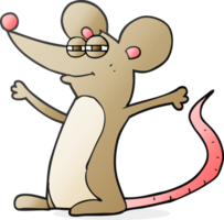 tiré dessin animé Souris png