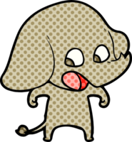 schattige cartoon olifant png