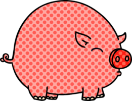 bande dessinée livre style excentrique dessin animé porc png