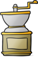 drawn cartoon coffee bean grinder png