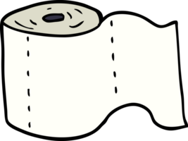 cartoon doodle toilet roll png