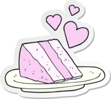 sticker of a cartoon lovely cake png