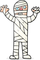 disegnato cartone animato bendato mummia png