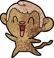 macaco rindo dos desenhos animados png