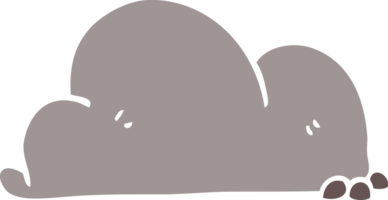 cartoon doodle boulder png