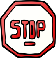 png gradient illustration cartoon stop sign