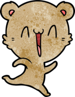 oso feliz corriendo dibujos animados png
