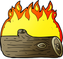 cartoon burning log png