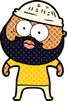 hombre barbudo de dibujos animados png