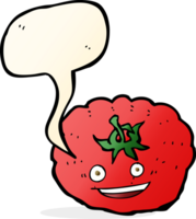 tomate de desenho animado com balão png